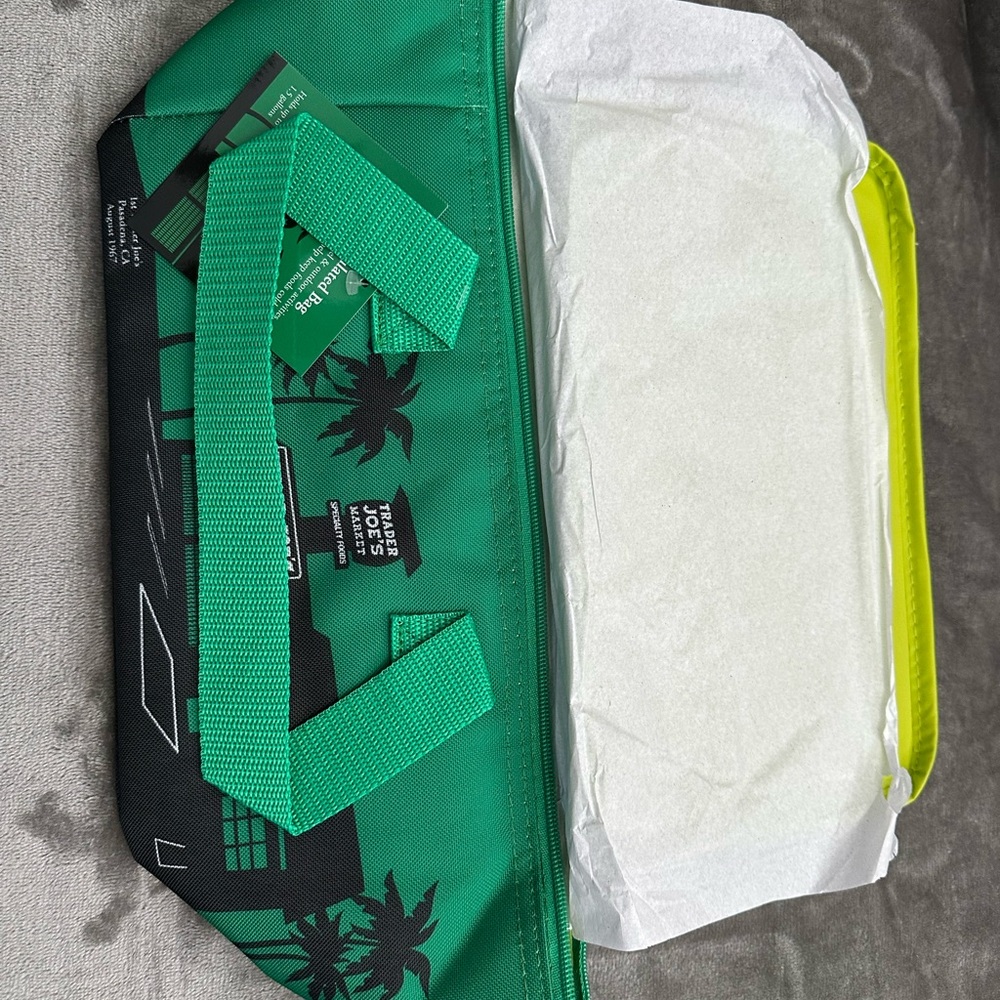 Trader Joe's Green Minnie Insulated Grocery Tote Bag